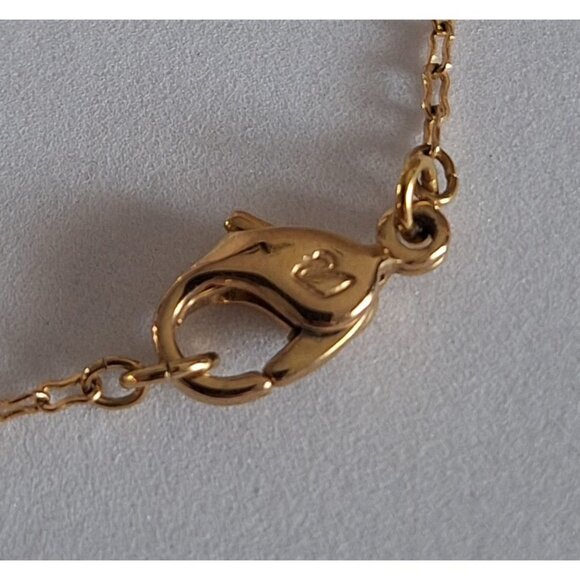 EUC Swarovski Double Heart Bi-color Love Bracelet w/ Crystals - Picture 9 of 9